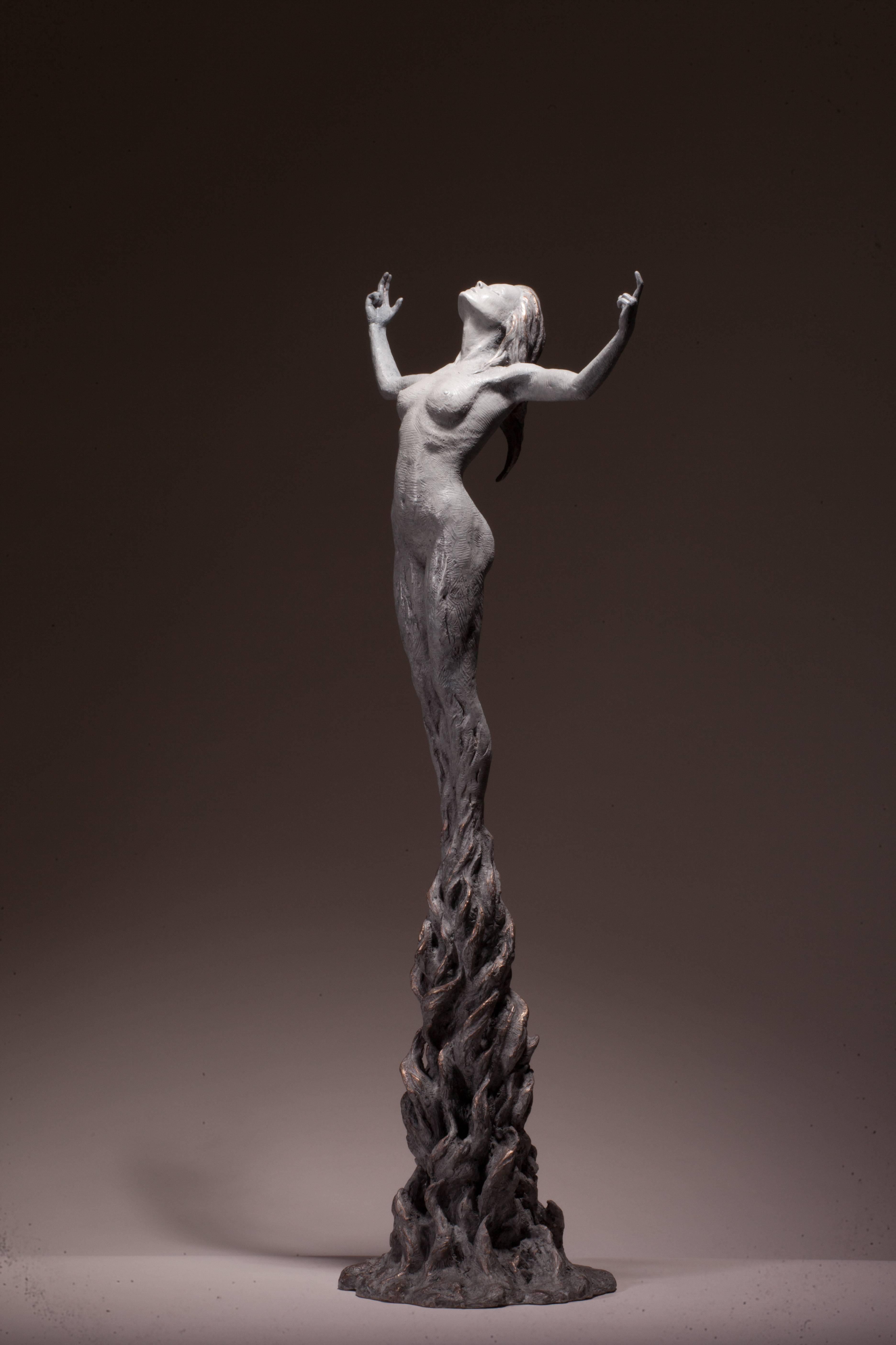 Ian Edwards - Born	within Fire - Original Signed Bronze Sculpure For Sale 1