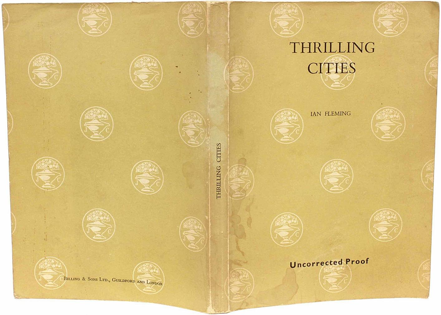 Ian Fleming, Thrilling Cities, première édition, copie non correcte, 1963 Bon état - En vente à Hillsborough, NJ