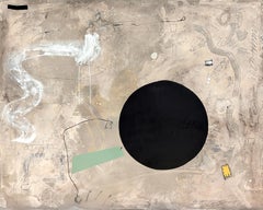 "Broken Bough" Contemporary Neutral Gestural Abstract Expressionist Painting
