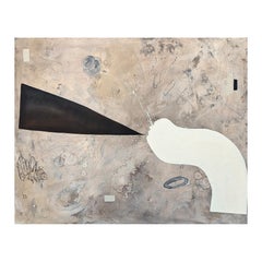 "The Peacock & The Crane" Zeitgenössische gestische abstrakte expressionistische Malerei