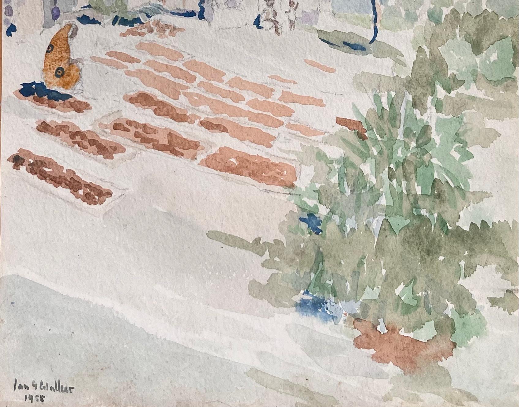 Medium: Watercolour on paper, unframed
Size: 10 inches (height) x 6.75 inches (width)
Signed: Yes
Condition: Sound condition, with some minor signs of foxing visible
Provenance: Private collection

Description:
This watercolor painting by Ian G.
