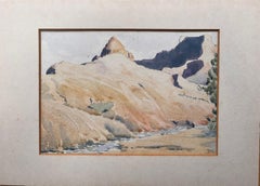 Finely Detailed British Watercolor Topographical of National Park