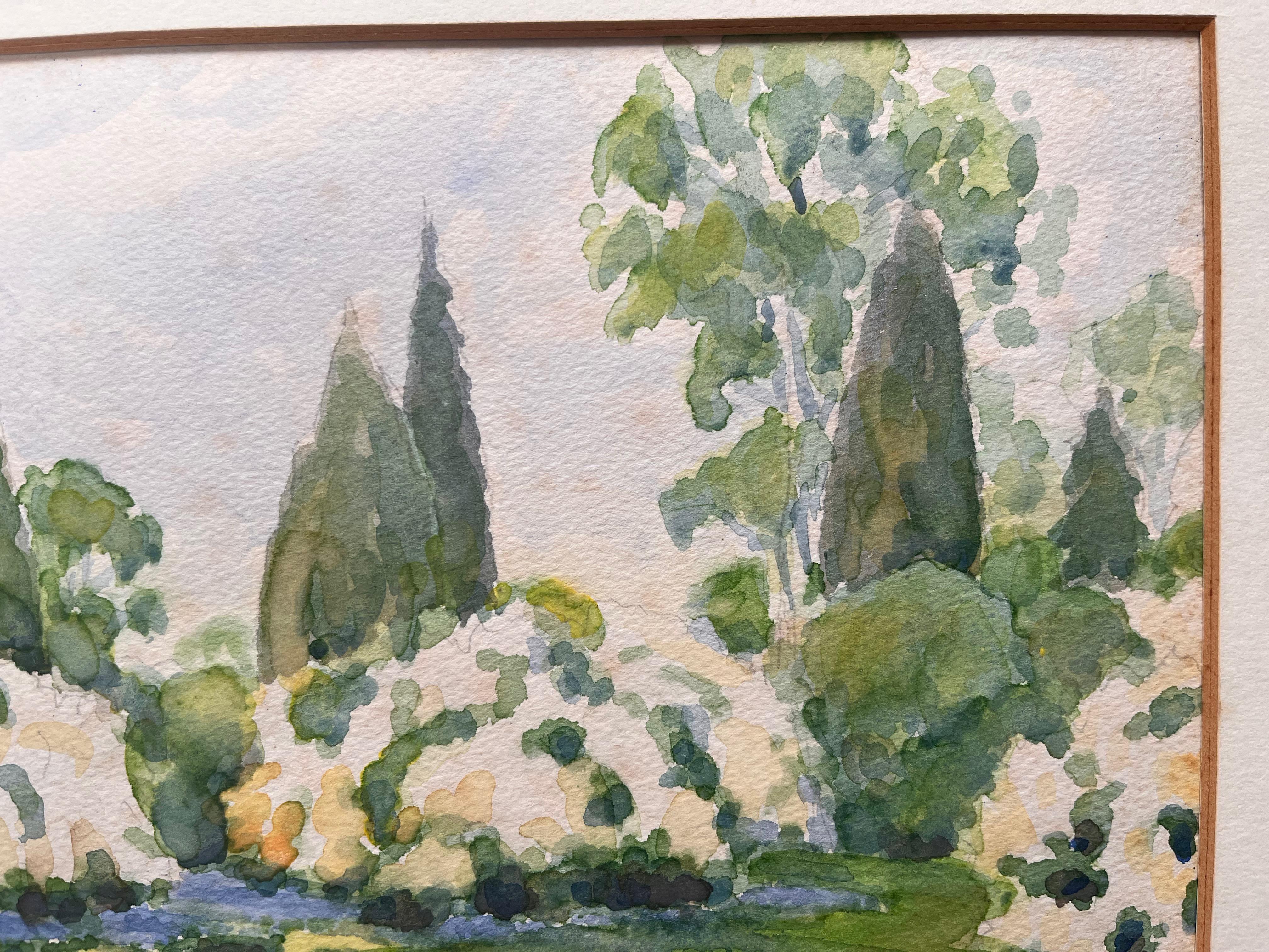 Medium: Acquerello su carta, senza cornice
Dimensioni: 10 pollici (altezza) x 14 pollici (larghezza)
Firmato: Yes One
Condit: Condizioni buone, con alcuni segni minori sotto la montatura.
Provenienza: Collezione privata

Descrizione:
Questo