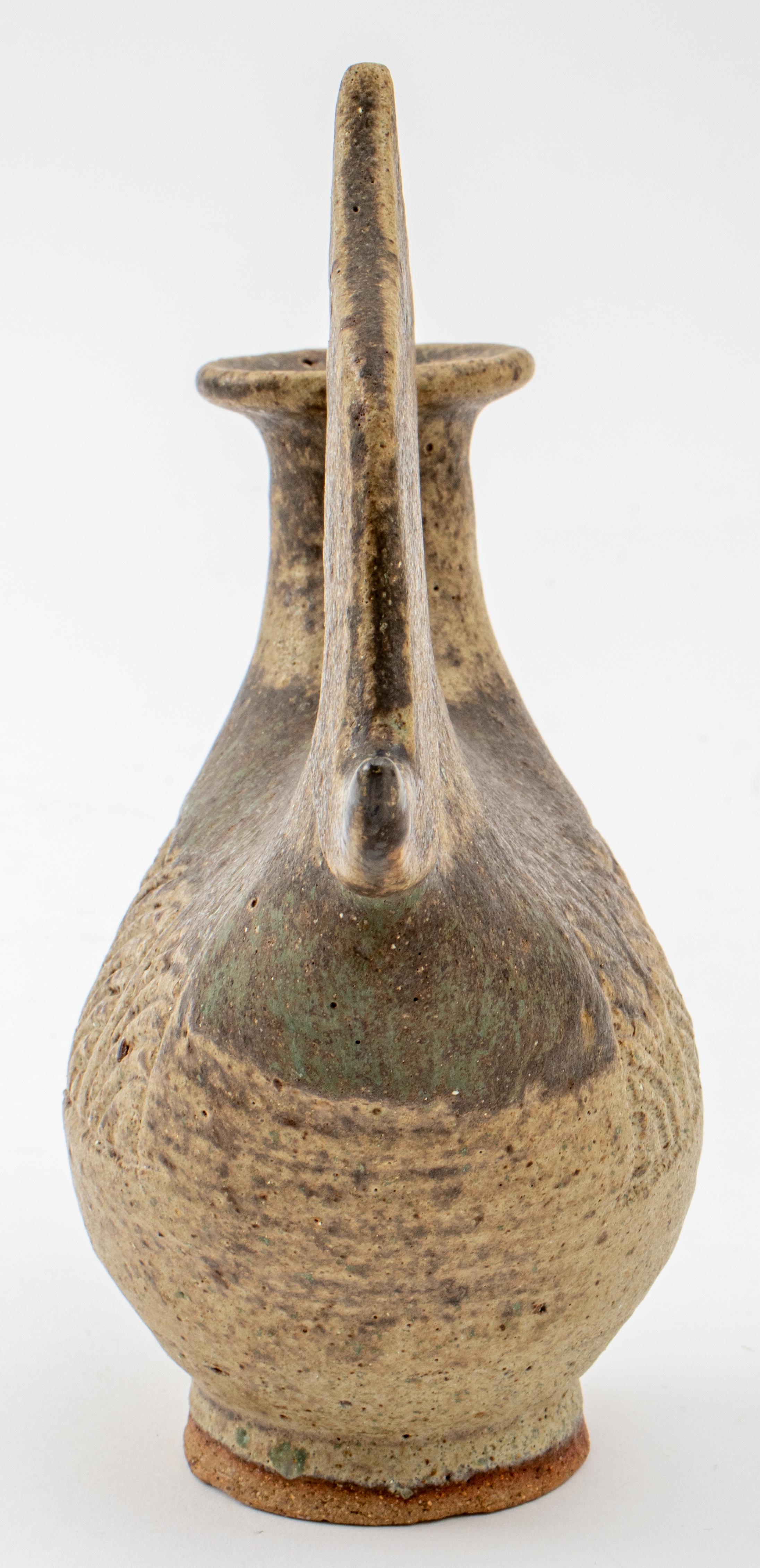 Ian Godfrey Stoneware Pilgrim Flask In Good Condition In New York, NY