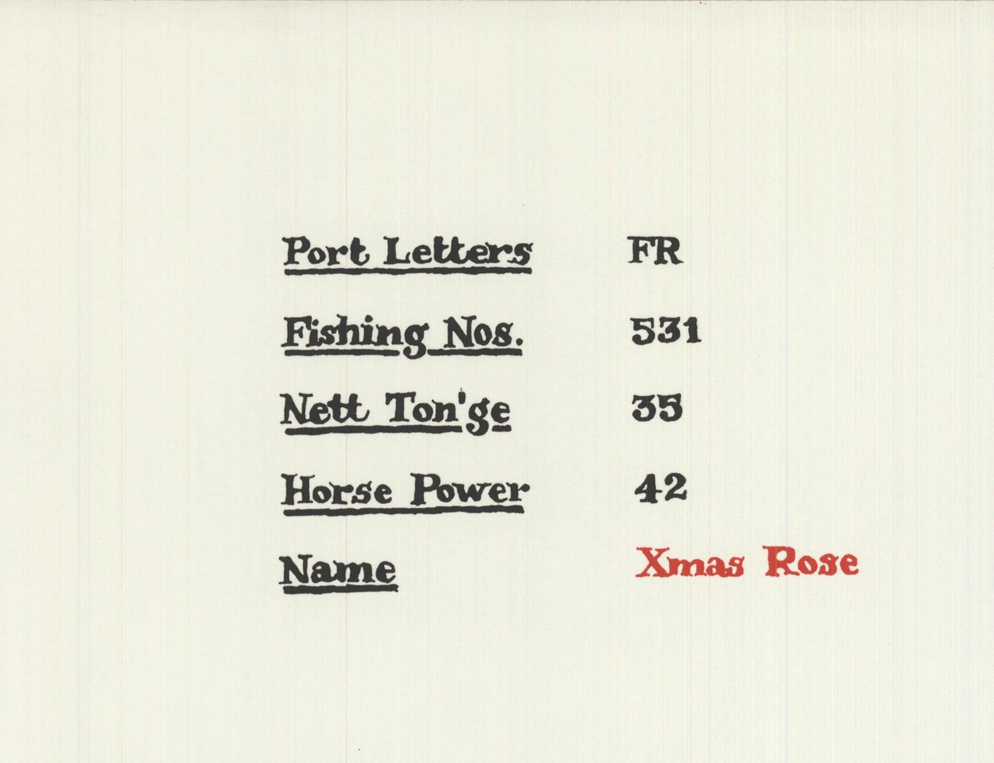 1970 Ian Hamilton Finlay 'Poem/Print No.14 (Xmas Rose)' Black & White Serigraph For Sale 2