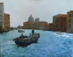 June Sparkle, Grand Canal- original realism contemporary art- cityscape painting