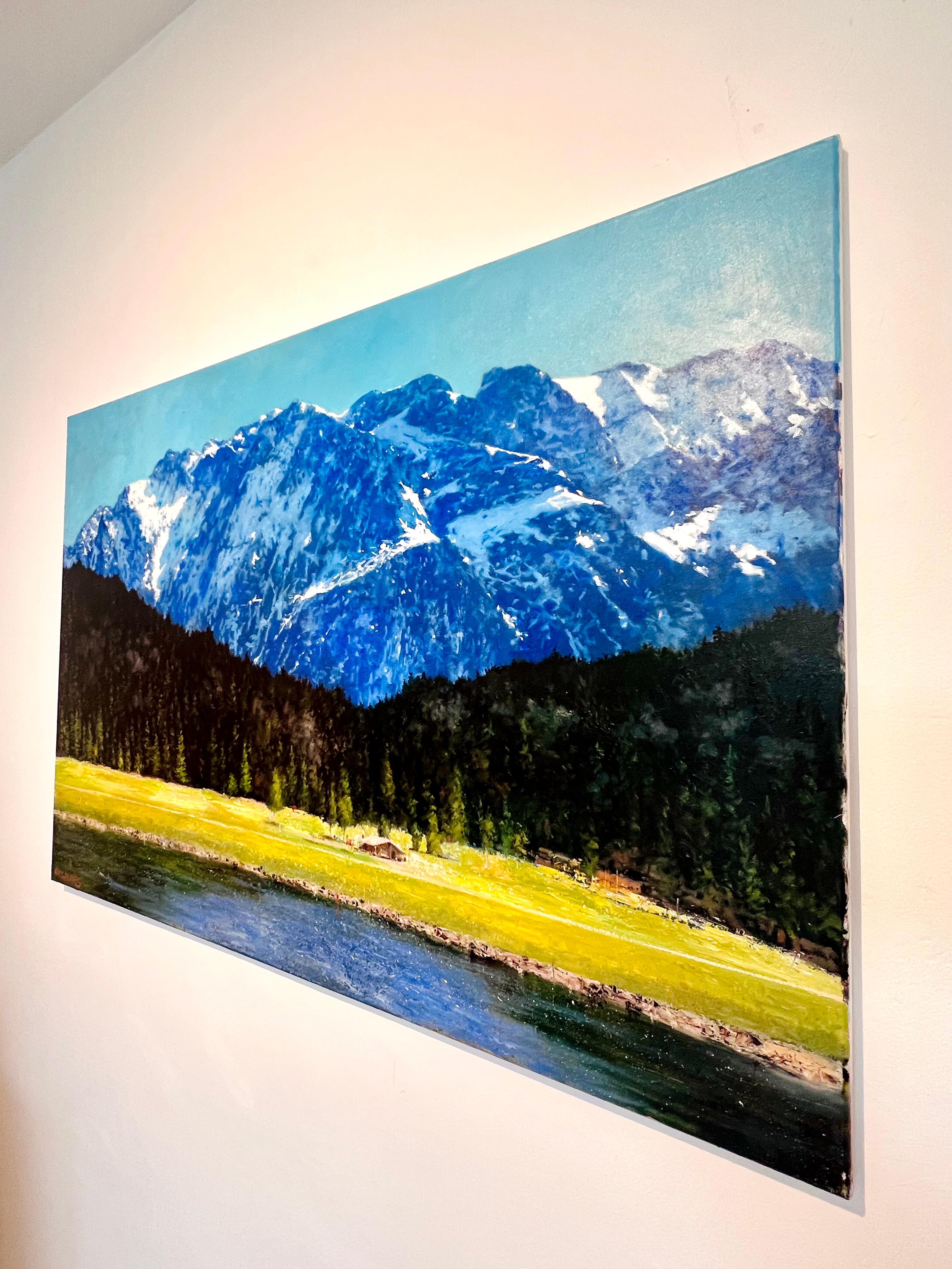 Promise of Spring -original impressionist seascape oil painting-modern Art - Impressionist Painting by Ian Hargreaves