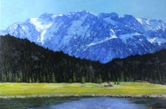 Promise of Spring – originelle impressionistische Meereslandschaft, Ölgemälde-moderne Kunst