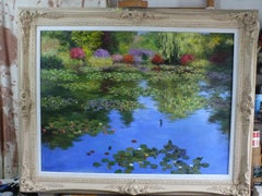 Spring in Giverny - original contemporary impressionism artwork - oil painting