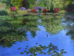 Spring in Giverny - original contemporary impressionism artwork - oil painting