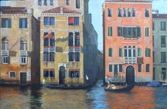 The Newly Weds - impasto artwork Venice original modern oil paint impressionism