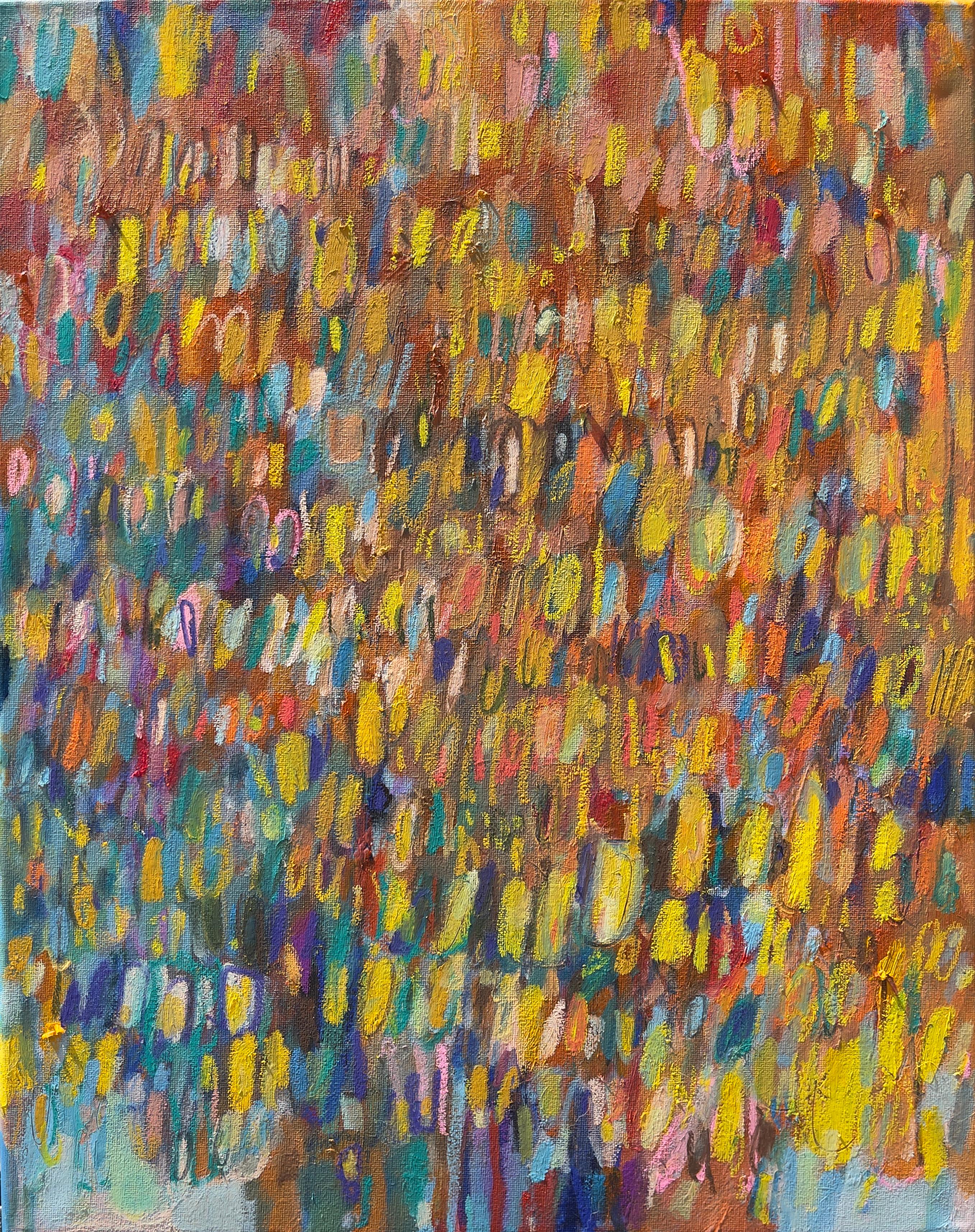 Golden Hour, Abstract Painting - Mixed Media Art by Ian  Hargrove