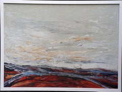 Retro Routes Across a Landscape - British Australian 60's Expressionist oil painting 