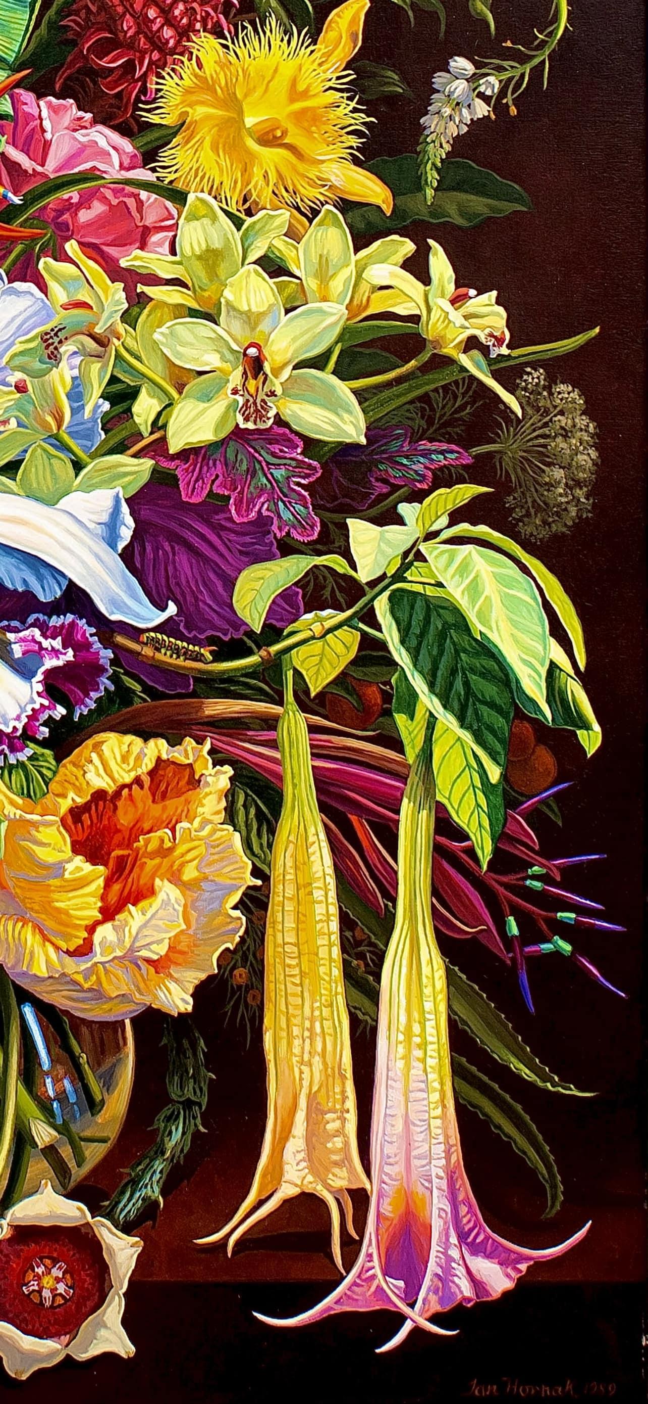 Bouquet of Tropical Flowers and Foliage 1