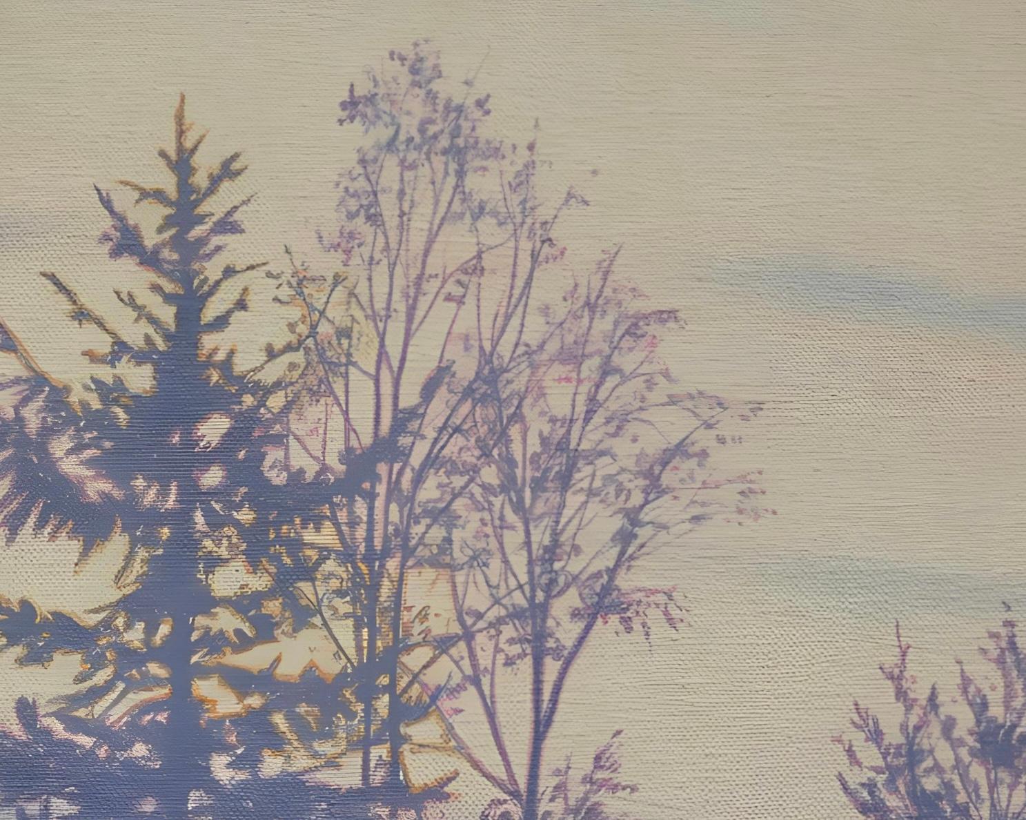 Friedrich's Window: Variation # 4 (Wasser und Nebel) 1981, Ian Hornak - Malerei im Angebot 5