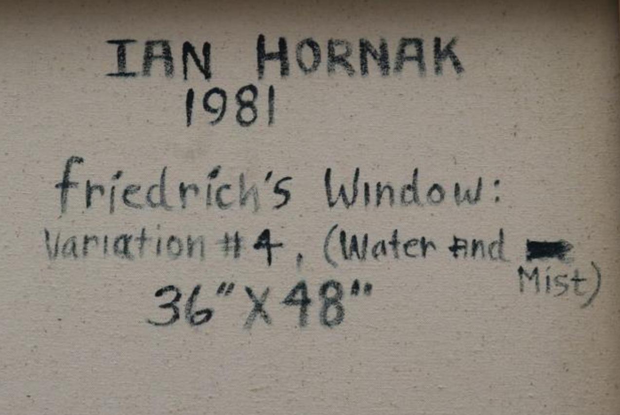 Friedrich‘s Window: Variation # 4 (Water and Mist) 1981, Ian Hornak — Painting For Sale 6
