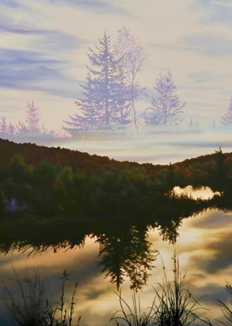 La finestra di Friedrich: Variazione IV (Acqua e nebbia) 1981, Ian Hornak - Pittura in vendita 2