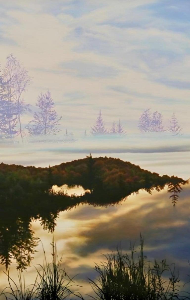 La finestra di Friedrich: Variazione IV (Acqua e nebbia) 1981, Ian Hornak - Pittura in vendita 3