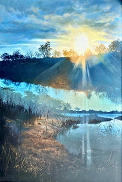 Lo stagno di Georgica al tramonto (East Hampton, New York)