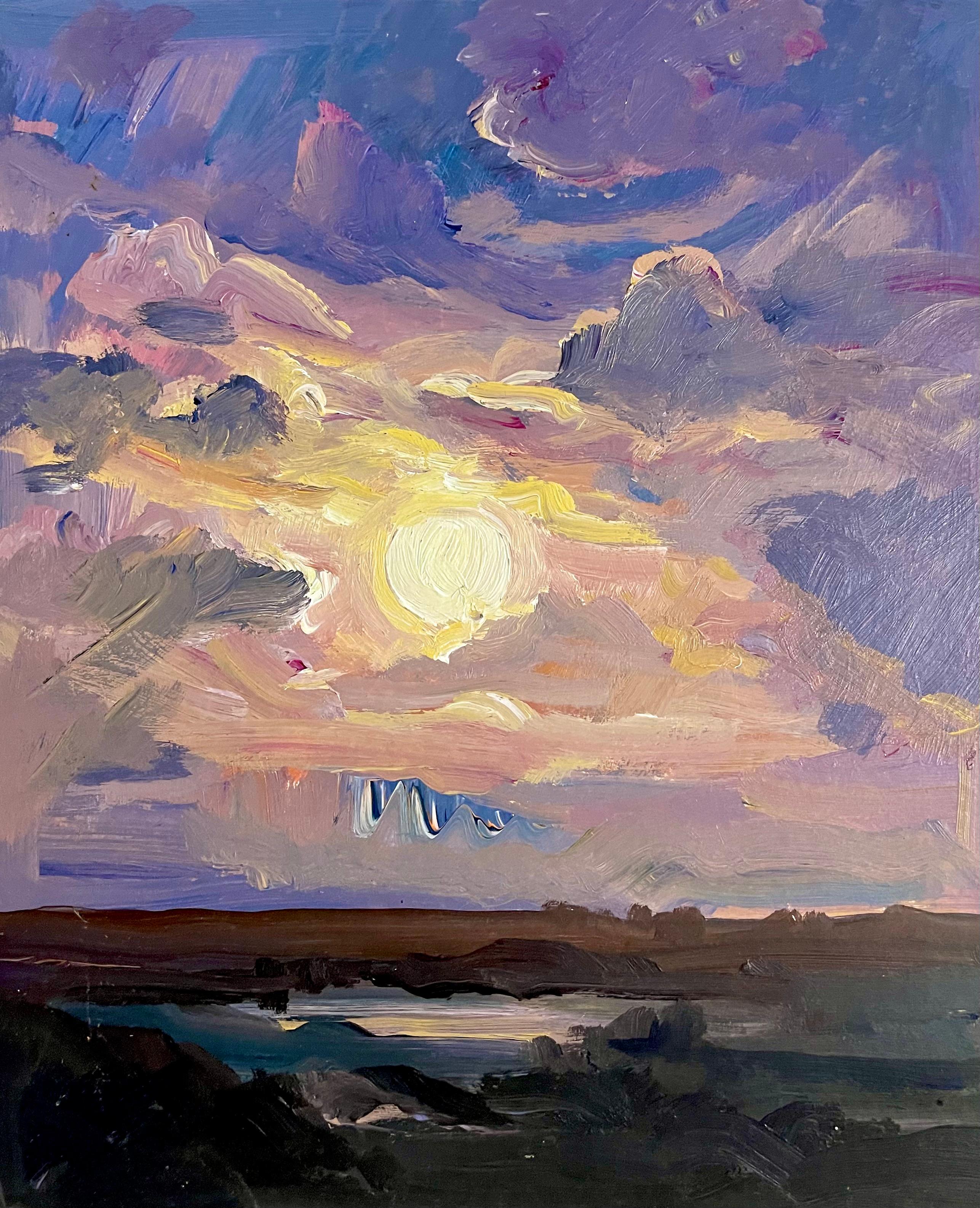 (Paysage de la rivière Hudson) Sans titre, 1985, Ian Hornak - Peinture