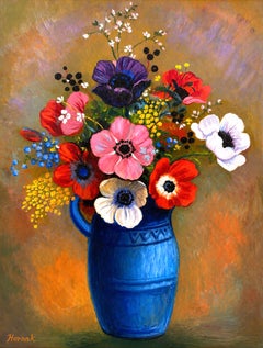 Ian Hornak, Fiori alla maniera di Redon #7: Anemoni, 1998
