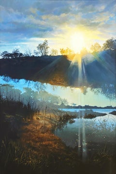 Ian Hornak, Georgica Pond at Sunset, East Hampton, 1973