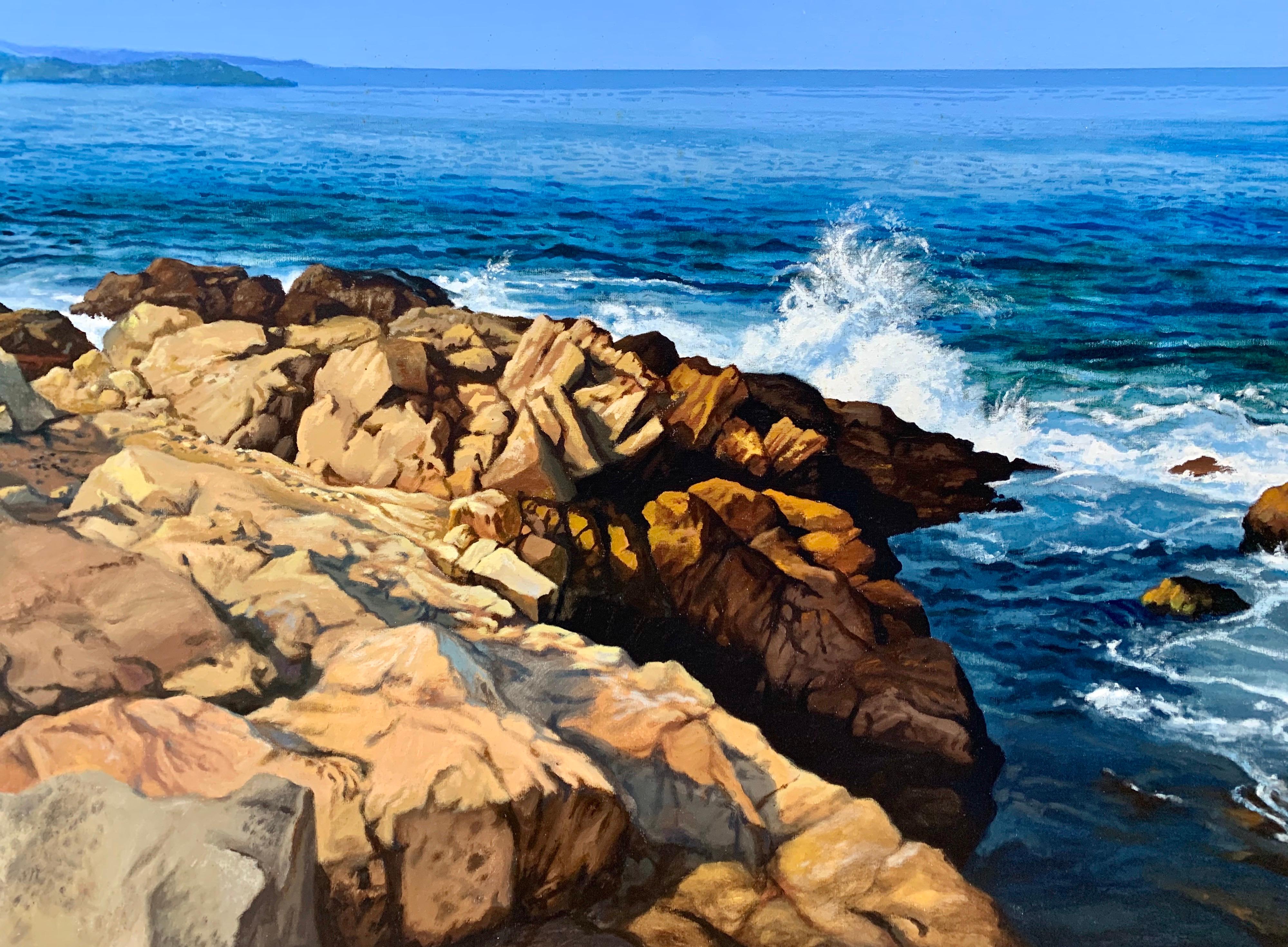 Lion’s Head Rock (East Hampton, New York) - Painting by Ian Hornak