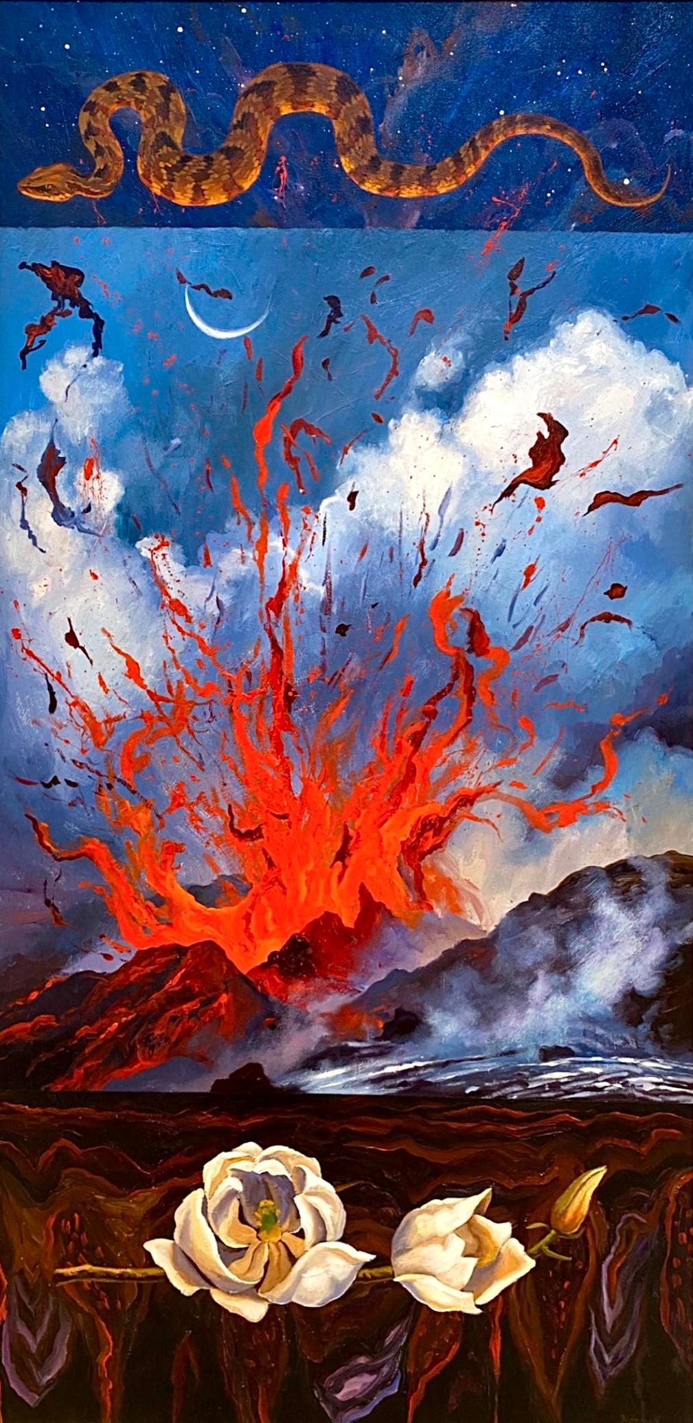 Abstract Painting Ian Hornak - The Fall of Eden (Garden of Eden) - Sans titre