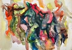 Untitled (Abstract Celebrating Figures)