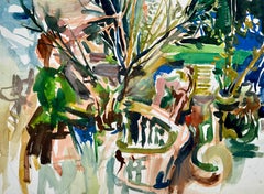 Senza titolo (Natura morta astratta con fiori e frutta), Ian Hornak