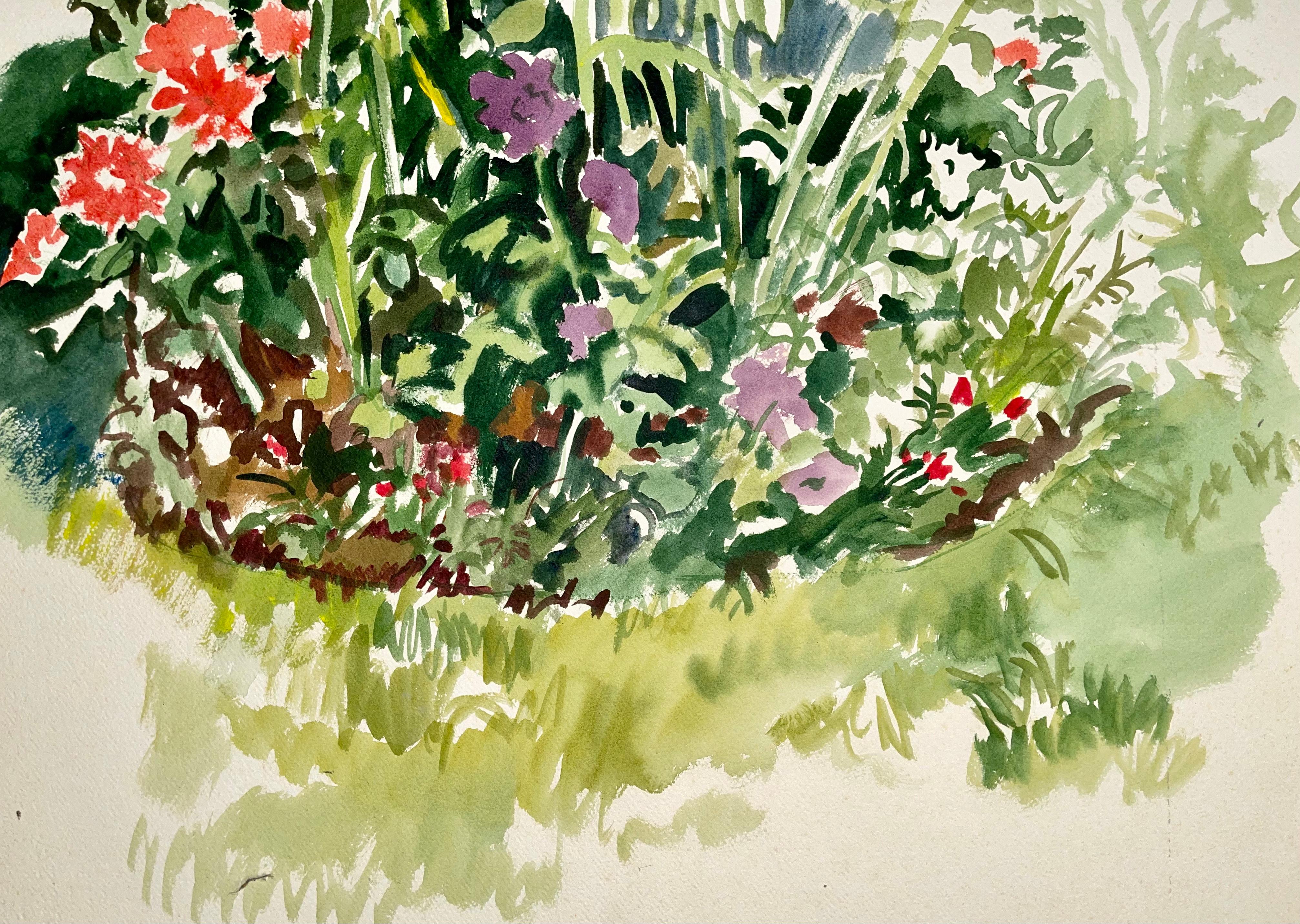 Künstler: Ian Hornak (1944-2002)
Titel: Ohne Titel (Abstraktes Gartenstillleben mit Blumen und Pflanzen)
Jahr: 1963
Medium: Aquarell auf schwerem Archivpapier
Größe: 29,5 x 21 Zoll
Zustand: Gut
Provenienz: Nachlass von Ian Hornak, East Hampton,