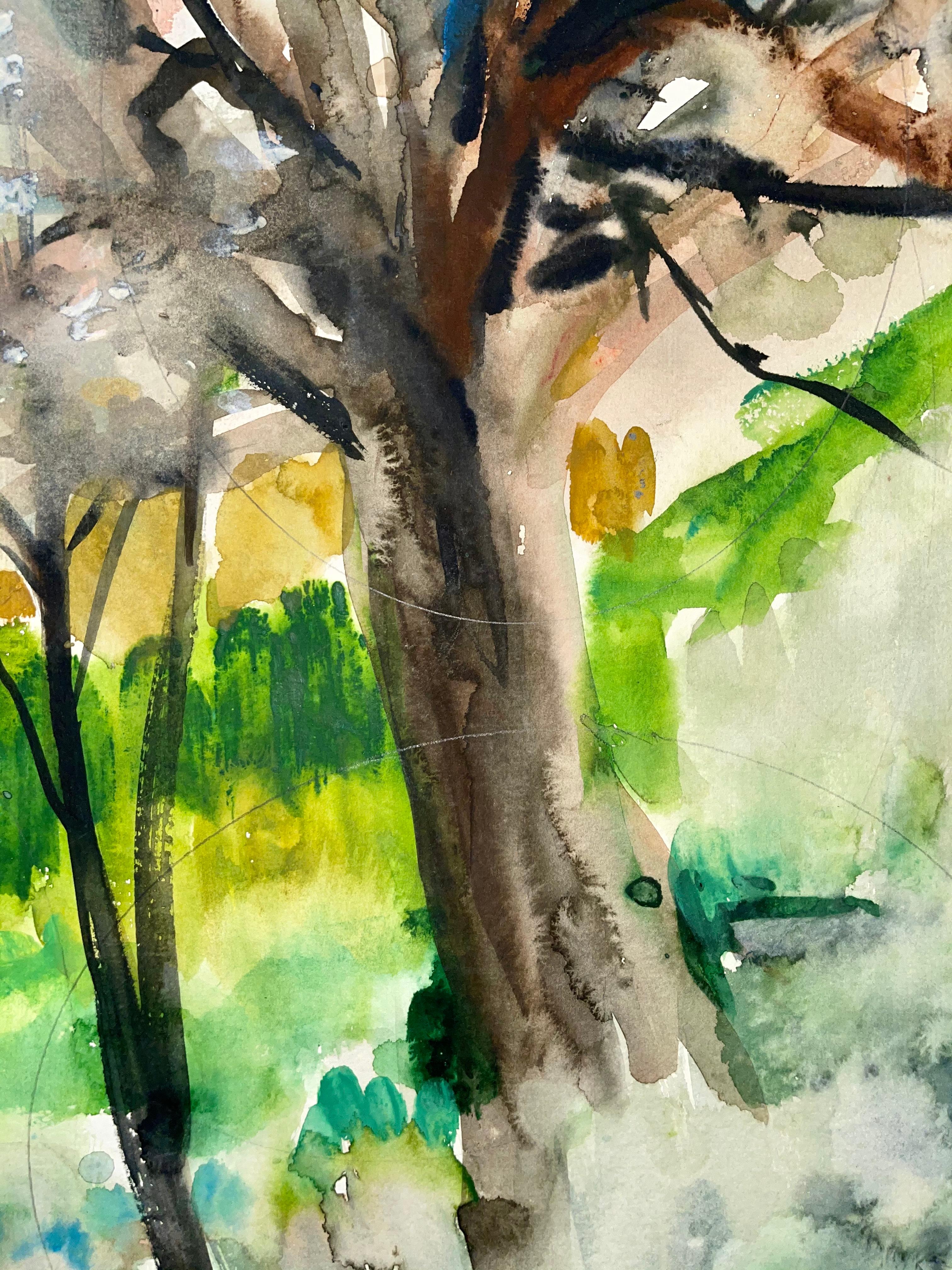 Artiste : Ian Hornak (1944-2002)
Titre : Sans titre (Paysage abstrait avec arbre en fleurs)
Année : 1963
Moyen : Aquarelle sur papier d'archives épais
Taille : 29.5 x 21 pouces
Condition : Bon
Provenance : Succession de Ian Hornak, East Hampton,