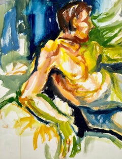 Untitled (Abstract Male Reclining Nude)