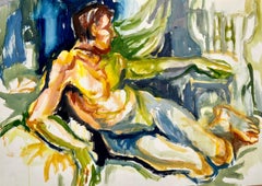 Sans titre (Nu couché abstrait masculin)