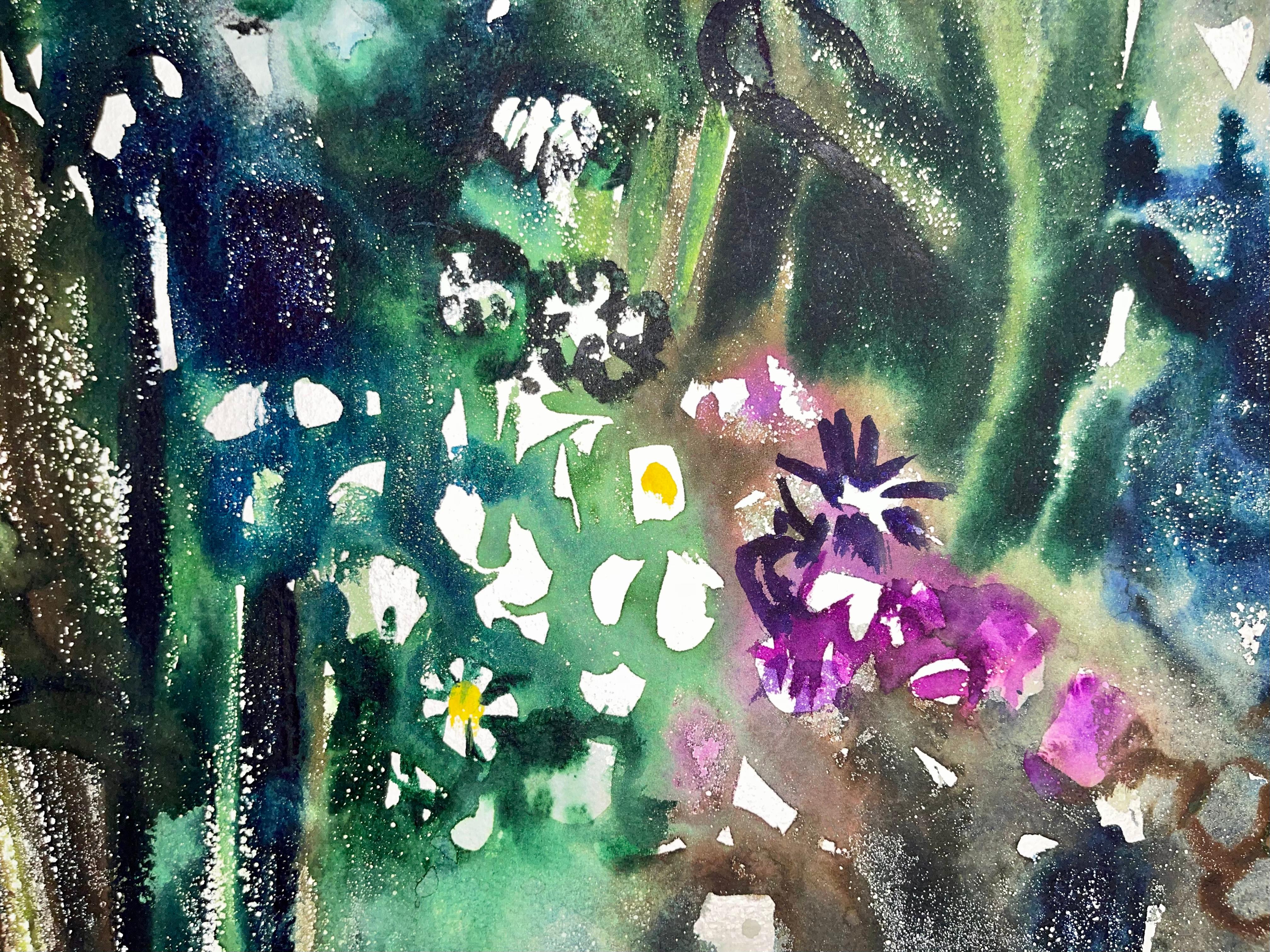 Untitled (Abstract Still Life with Cascading Flowers) For Sale 1