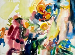 Senza titolo (Natura morta astratta con fiori e frutta)