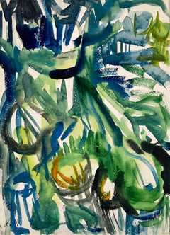 Senza titolo (Natura morta astratta con fiori e frutta)