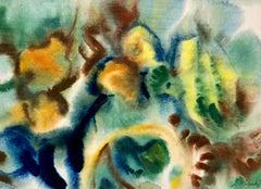 Senza titolo (Natura morta astratta con fiori e frutta)