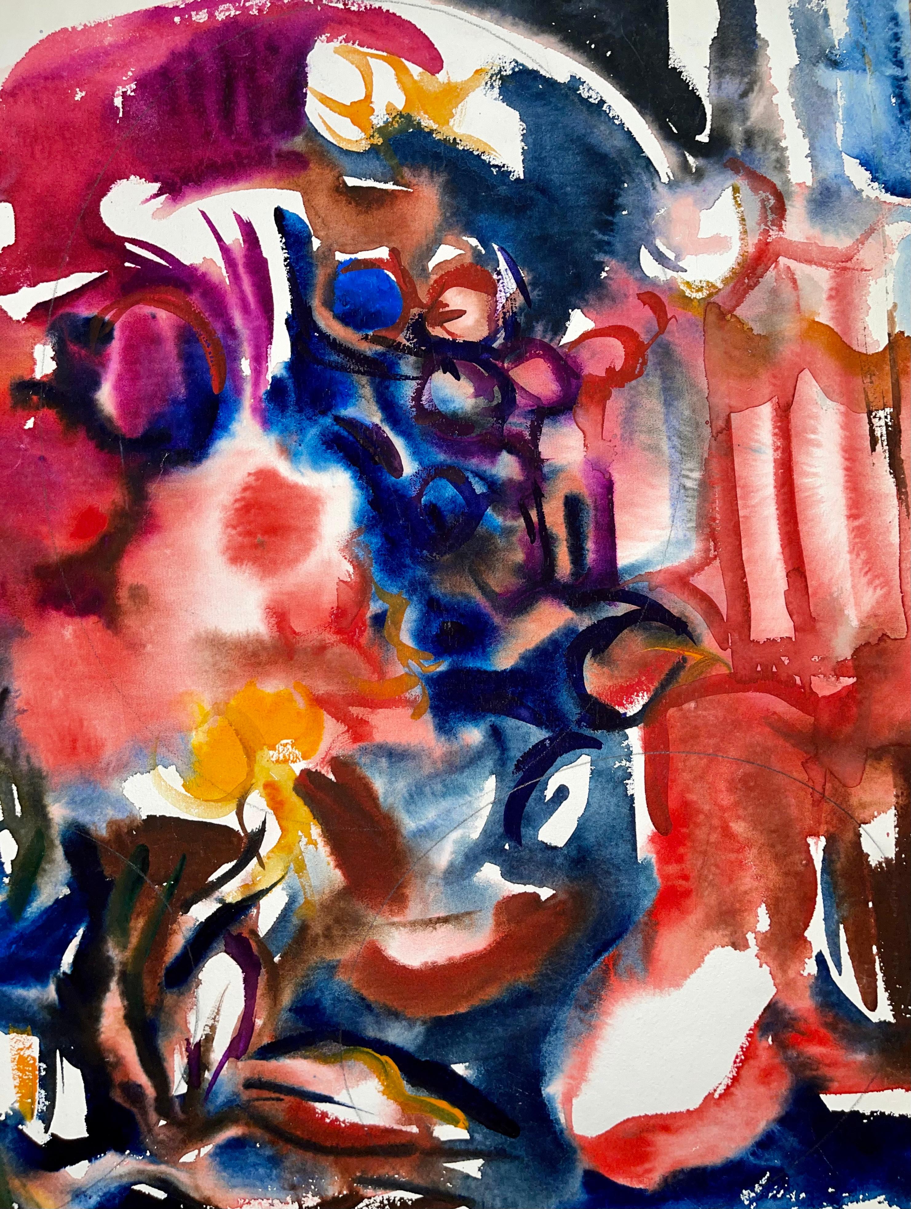 Senza titolo (Natura morta astratta con fiori e frutta), Ian Hornak in vendita 3