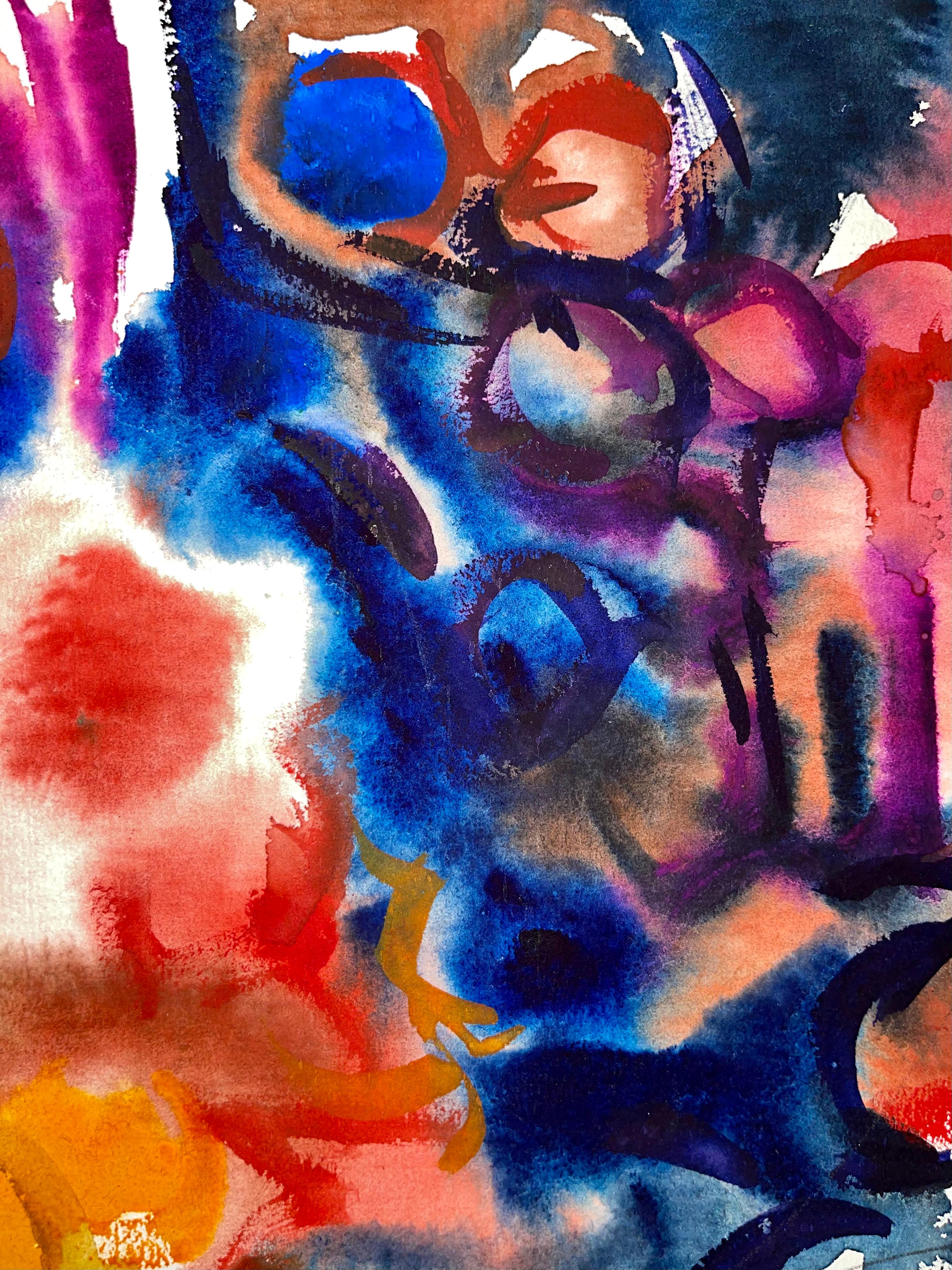 Senza titolo (Natura morta astratta con fiori e frutta), Ian Hornak in vendita 4