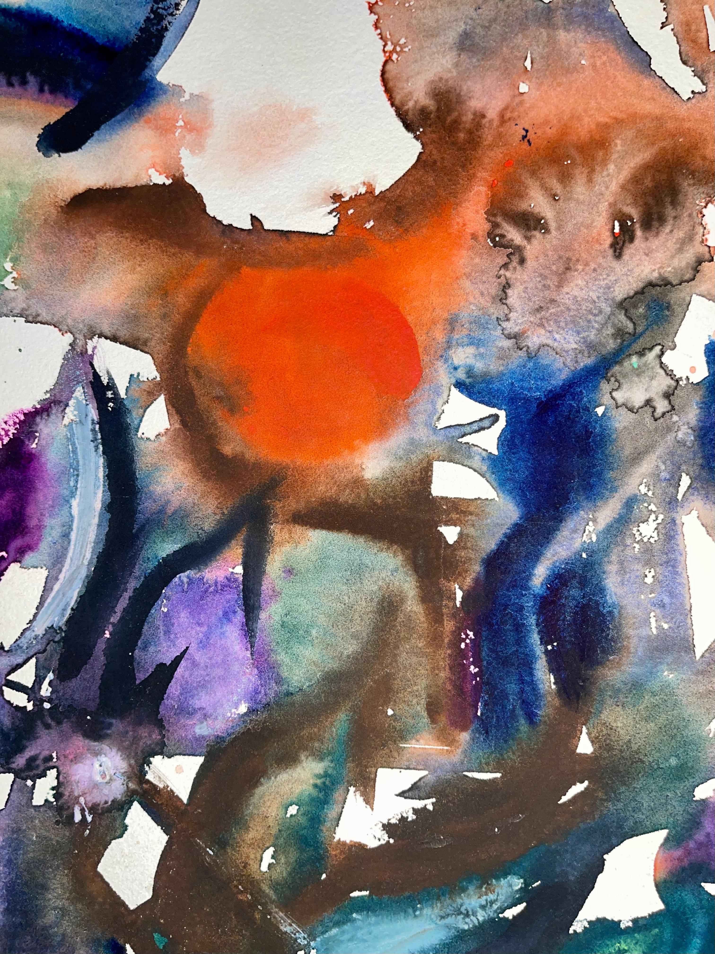 Sin título (Naturaleza muerta abstracta con flores y fruta), Ian Hornak en venta 4