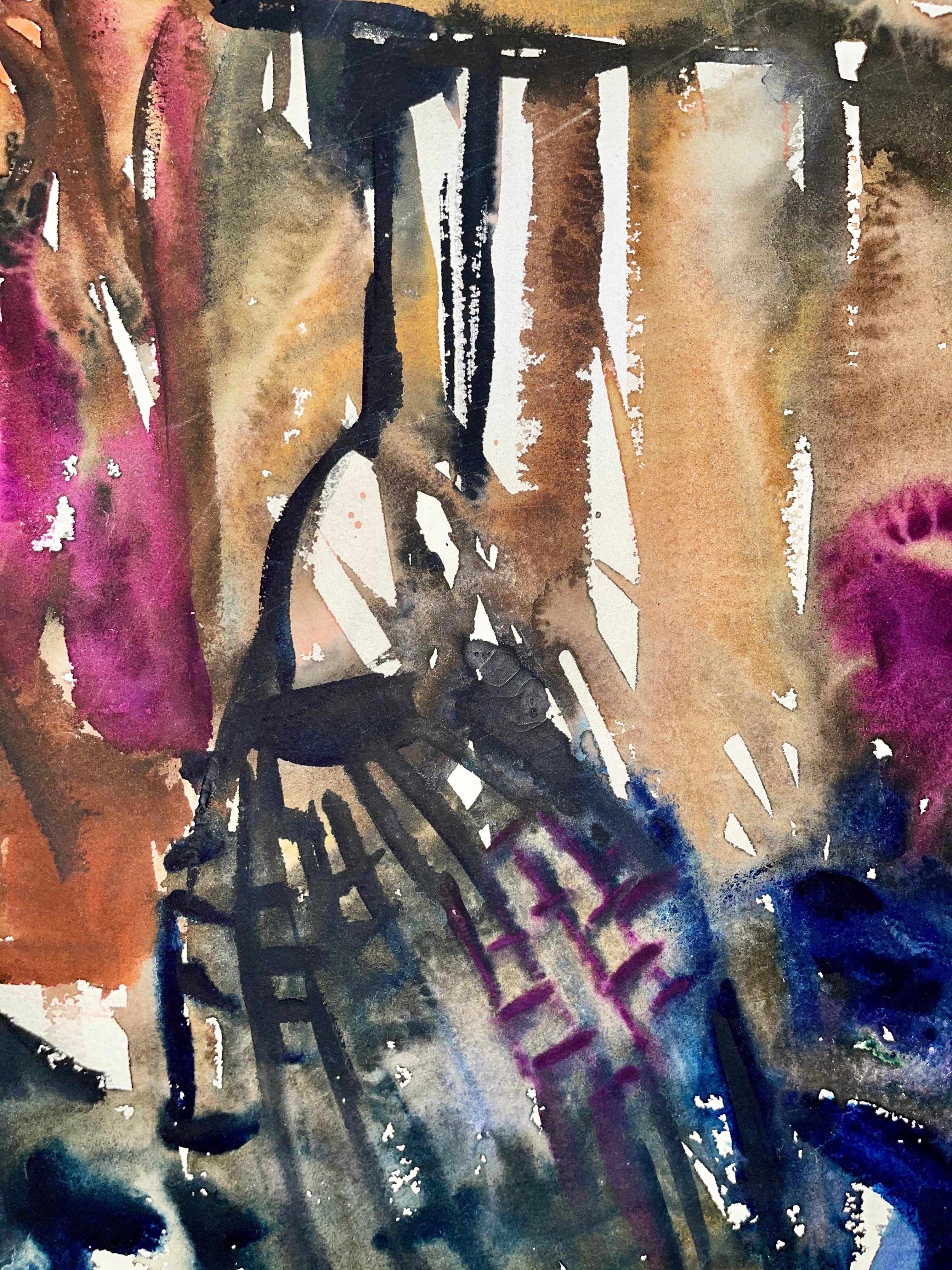 Sin título (Naturaleza muerta abstracta con flores y fruta), Ian Hornak en venta 5