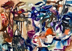 Sin título (Naturaleza muerta abstracta con flores y fruta), Ian Hornak
