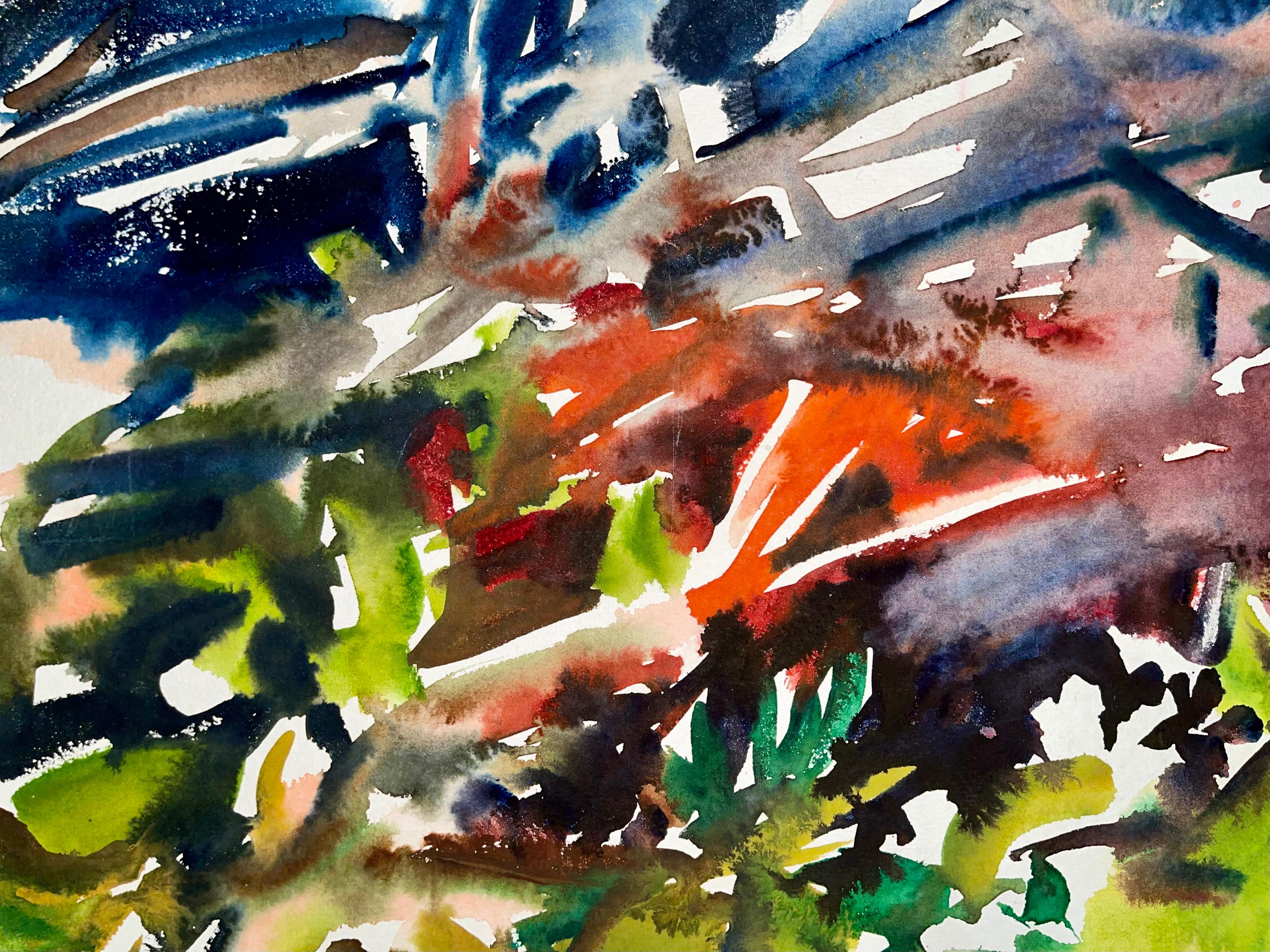 Artist: Ian Hornak (1944-2002)
Title: Untitled (Abstract Still Life with Flowers)
Year: 1963
Medium: Watercolor on heavy archival paper
Size: 29.5 x 21 inches
Condition: Good
Provenance: Estate of Ian Hornak, East Hampton, NY
Notes: A rare original