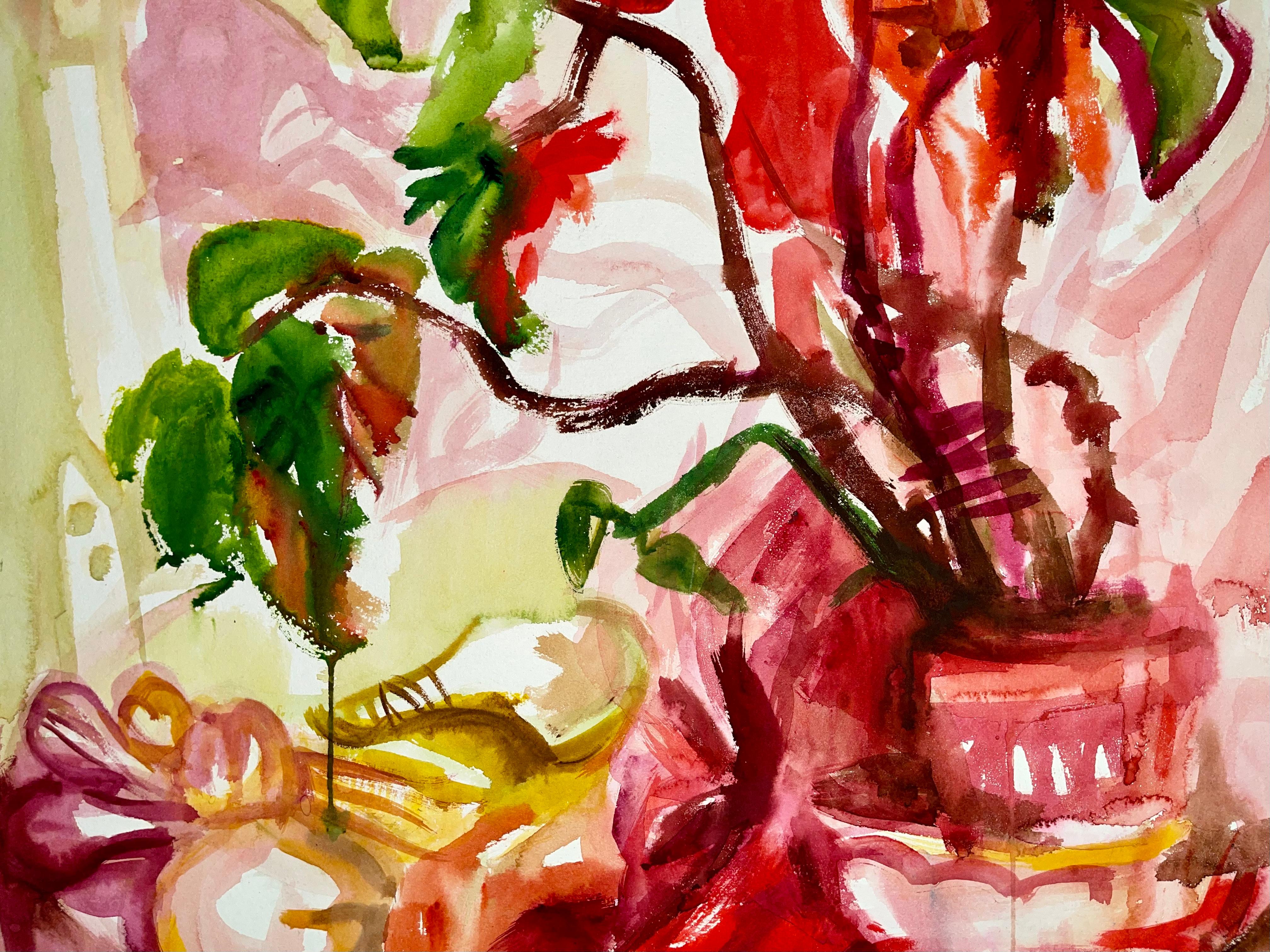 Senza titolo (Natura morta estiva astratta con fiori e piante), Ian Hornak in vendita 2