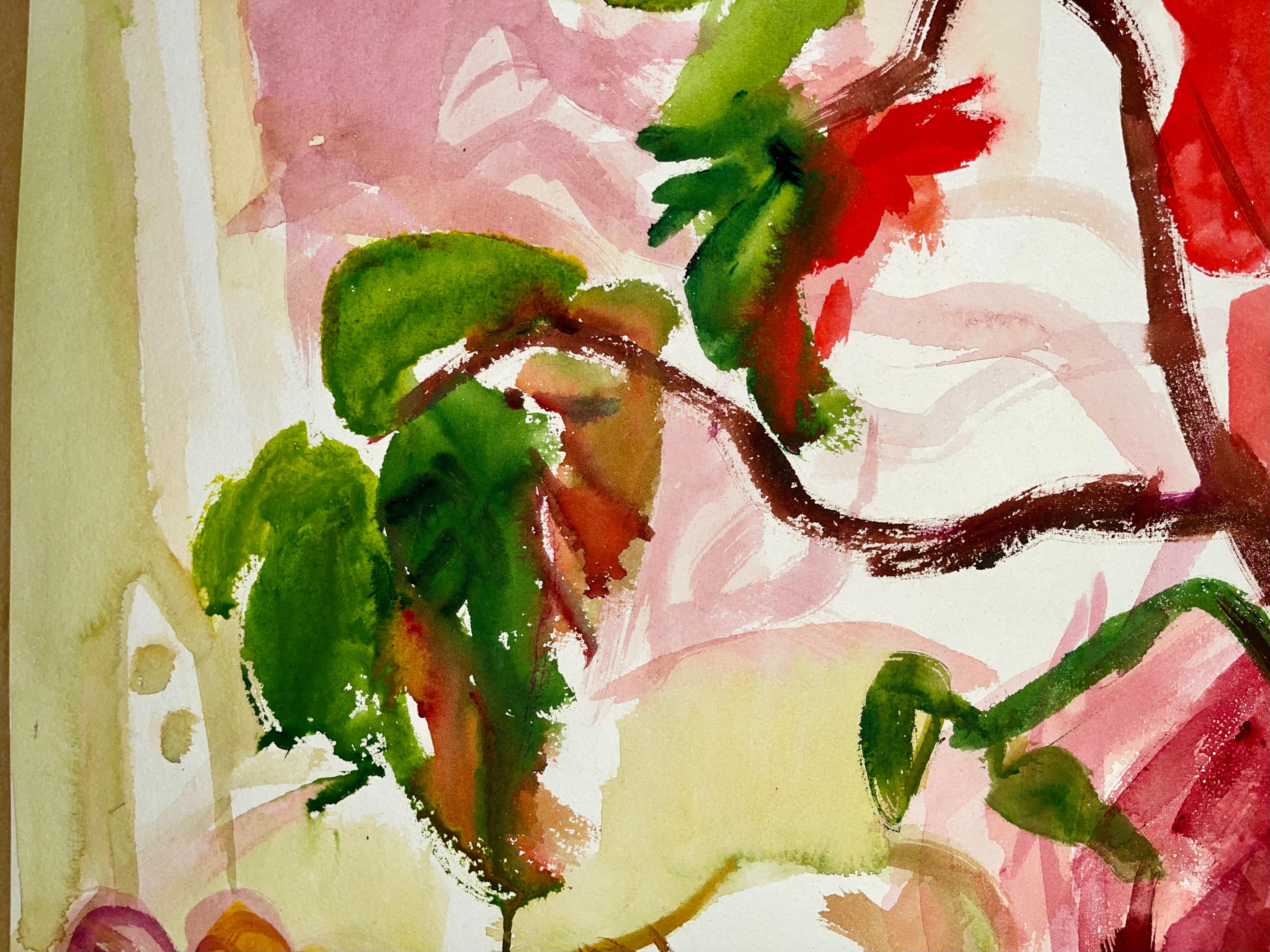 Senza titolo (Natura morta estiva astratta con fiori e piante), Ian Hornak in vendita 6
