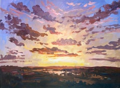 Senza titolo (Paesaggio del fiume Hudson), 1985, Ian Hornak - Pittura