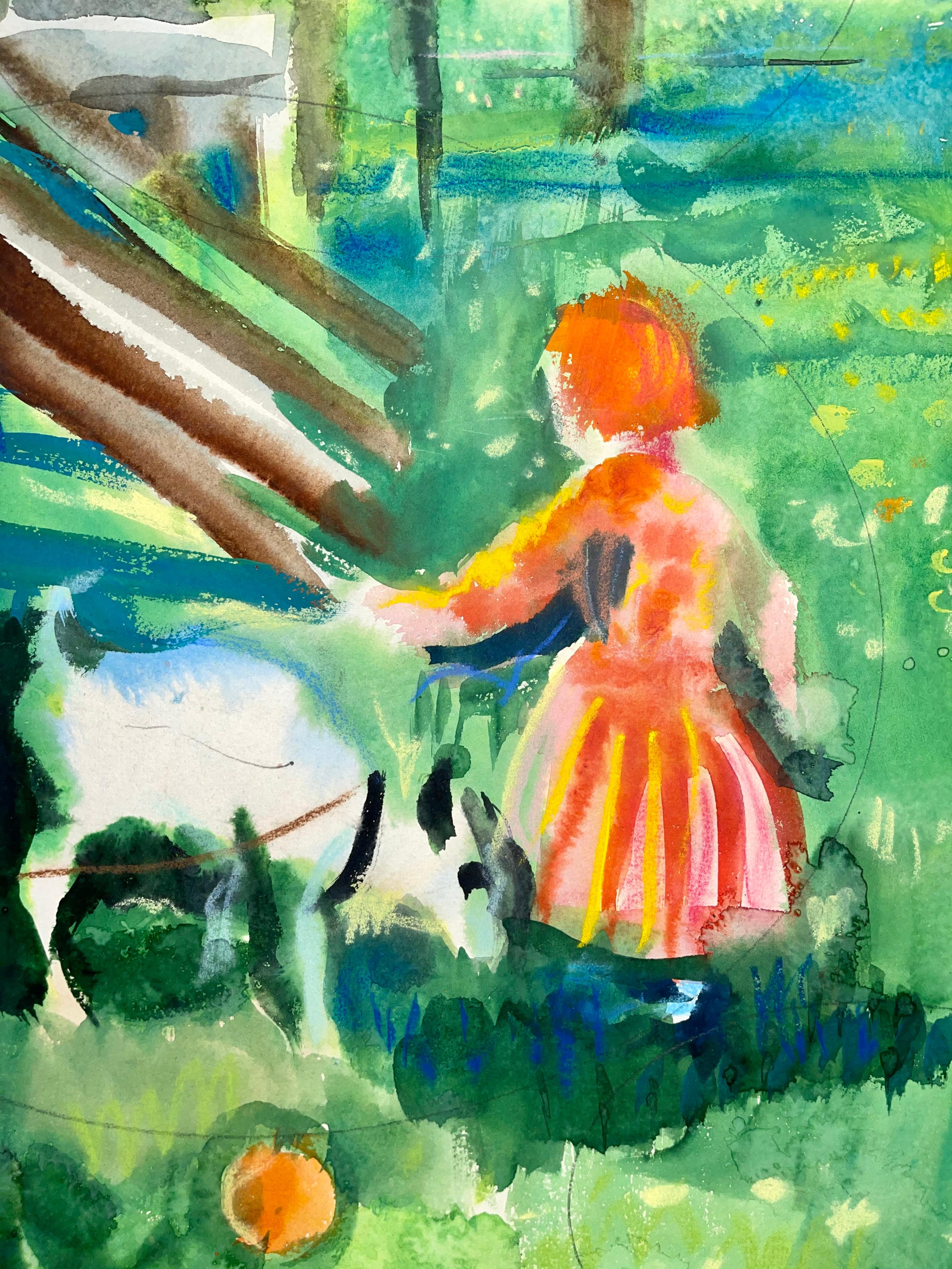 Untitled (Neo-Impressionist Figures in Landscape) For Sale 2