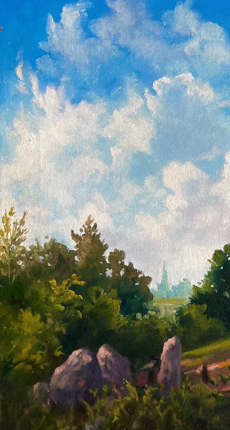 Sin título (Paisaje pastoral escocés), hacia 1982, Ian Hornak - Pintura en venta 3