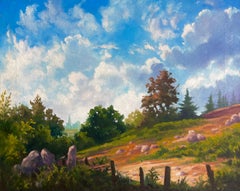 Sans titre (paysage pastoral écossais), vers 1982, Ian Hornak - Peinture